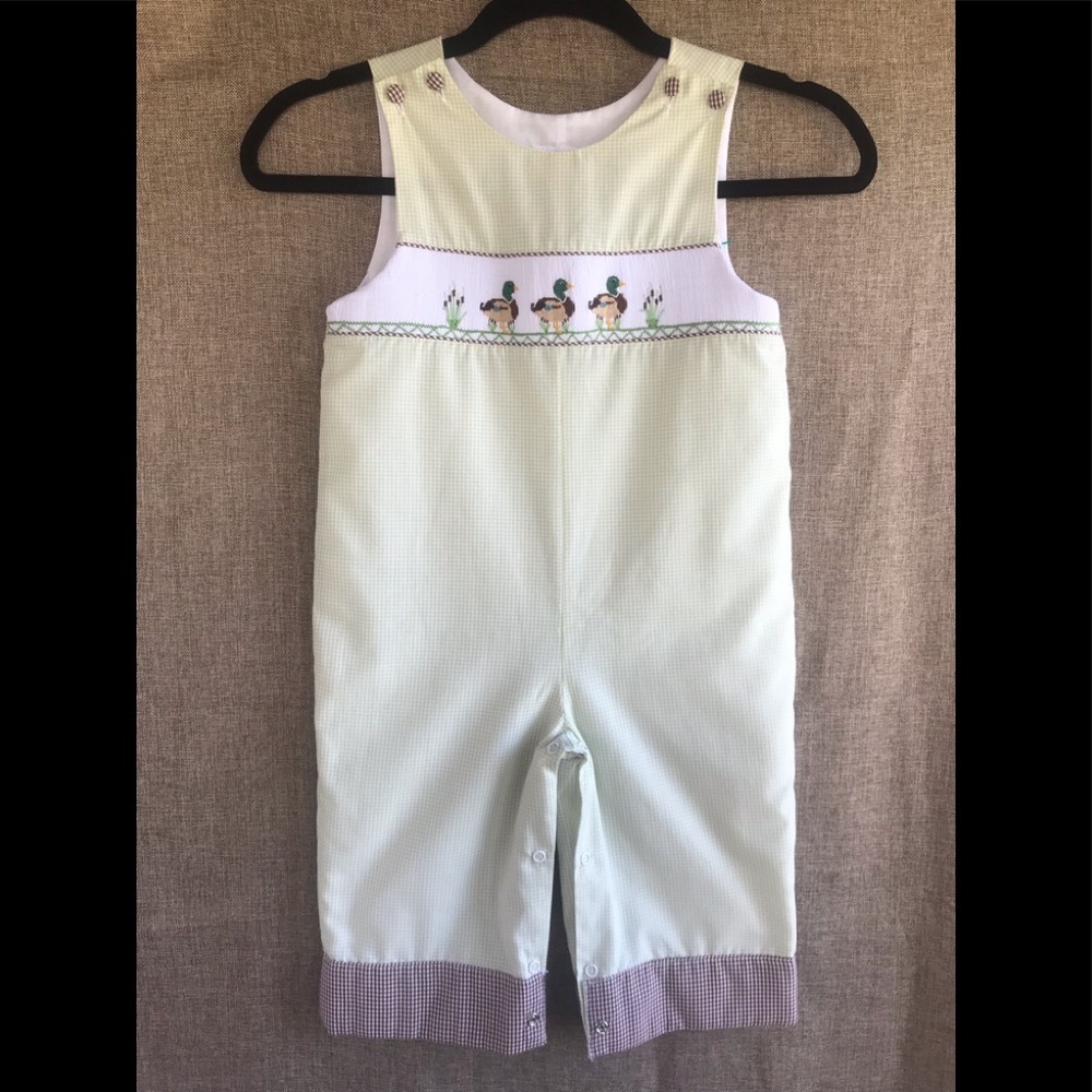 Stellybelly overalls duck embroidered (3T)